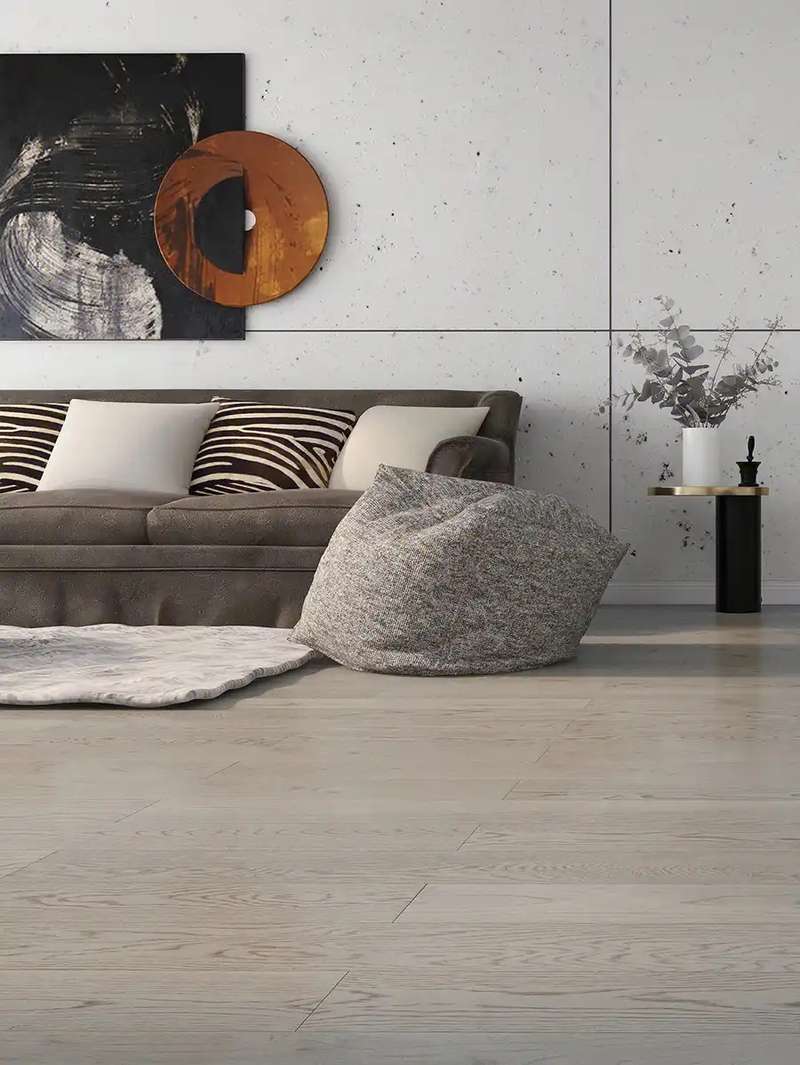 Light grey oak lounge floor